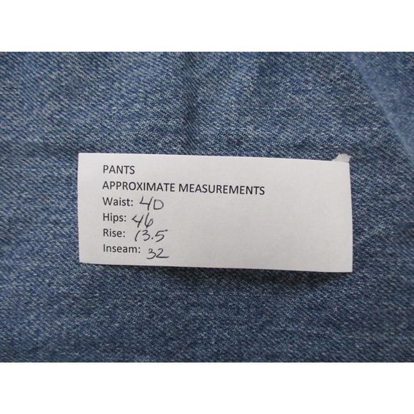 Carhartt B180 Jeans Mens 42x32 (fits 40x32) Traditional Straight Leg Blue - Picture 8 of 10